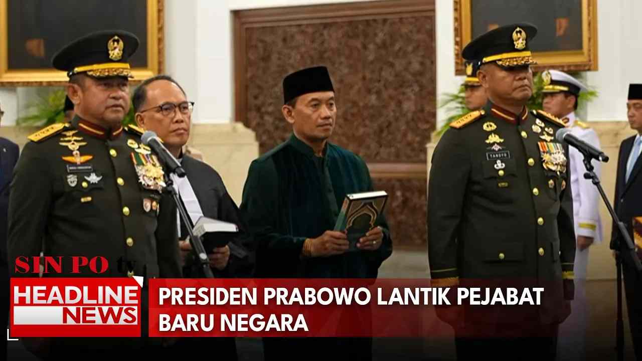 Presiden Prabowo Lantik Pejabat Baru Negara