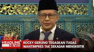 Rocky Gerung Tegaskan Tugas Wantimpres Tak Sekadar Mengkritik