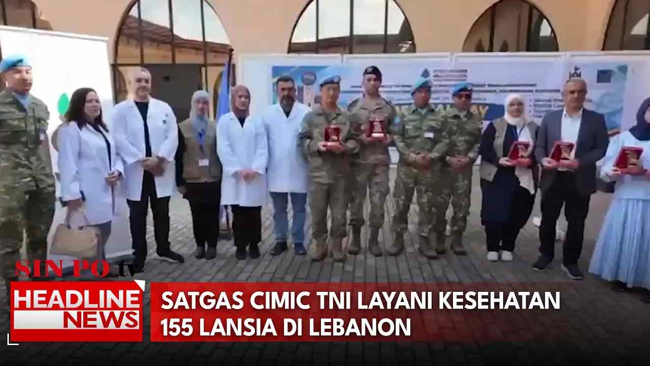 Satgas Cimic TNI Layani Kesehatan 155 Lansia di Lebanon