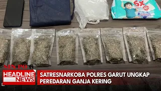 Satresnarkoba Polres Garut Ungkap Peredaran Ganja Kering
