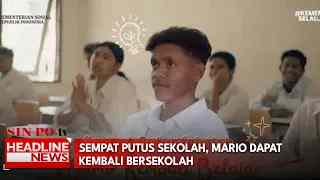Sempat Putus Sekolah, Mario Dapat Kembali Bersekolah