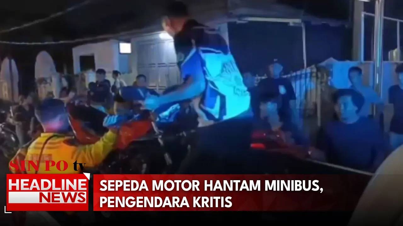 Sepeda Motor Hantam Minibus, Pengendara Kritis
