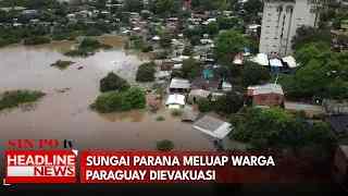 Sungai Parana Meluap Warga Paraguay Dievakuasi