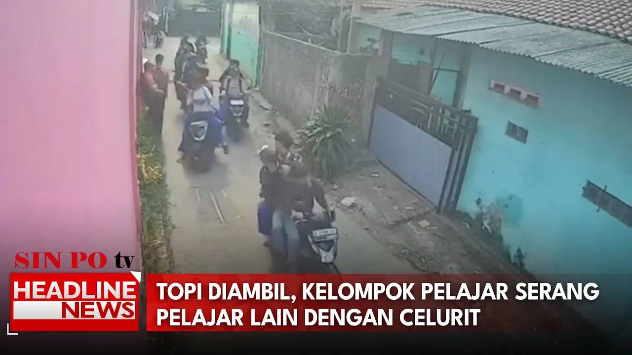 Topi Diambil, Kelompok Pelajar Serang Pelajar Lain Dengan Celurit