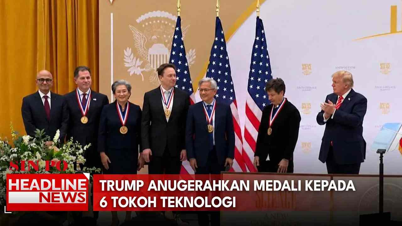 Trump Anugerahkan Medali Kepada 6 Tokoh Teknologi