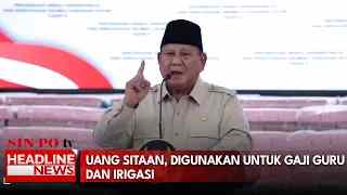 Uang Sitaan, Digunakan Untuk Gaji Guru dan Irigasi