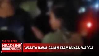 Wanita Bawa Sajam Diamankan Warga