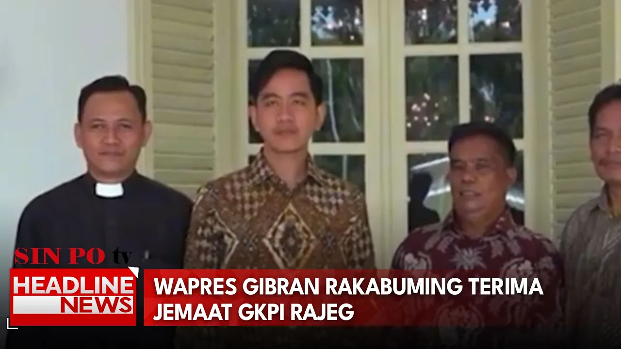 Wapres Gibran Rakabuming Terima Jemaat GKPI Rajeg